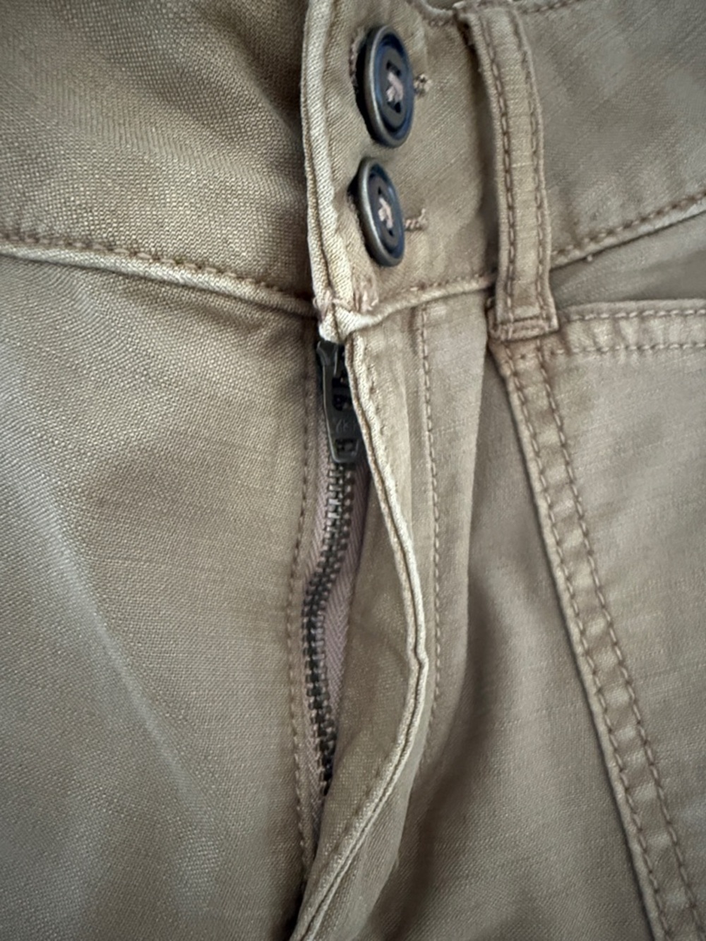 Anthropologie Pilcro The Wanderer Low Rise Brown Khaki Utility Straight Pants 27 - Picture 9 of 13